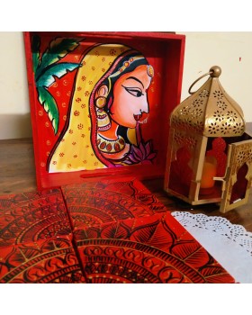 Hand Painted Wooden Tray 1